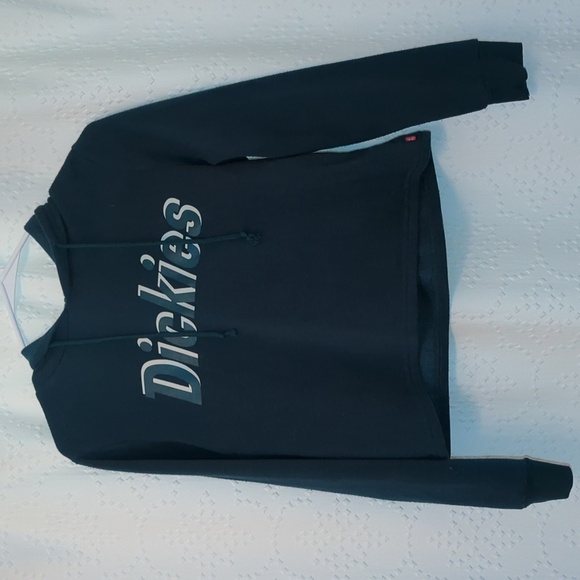 Dickies Cropped Hoodie Ultra-soft Forest Green Graphic Size Small - Picture 1 of 4